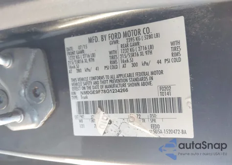 2016 Ford Transit Connect Xlt из США, поврежденный, VIN NM0GE9F78G1234266